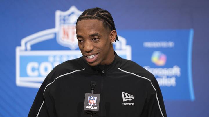 Chicago Bears CB Malik Muhammad speaks to the media during the NFL Combine. Mandatory Credit: Jacob Musselman-Imagn Images Chicago Bears CB Malik Muhammad speaks to the media during the NFL Combine. Mandatory Credit: Jacob Musselman-Imagn Images