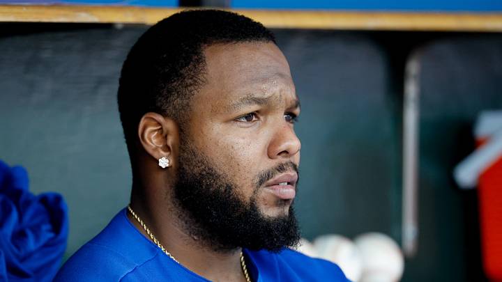 May 16, 2026; Detroit, Michigan, USA; Toronto Blue Jays first baseman Vladimir Guerrero Jr. (27) sits in dugout in the seventh inning against the Detroit Tigers at Comerica Park. Mandatory Credit: Rick Osentoski-Imagn Images May 16, 2026; Detroit, Michigan, USA; Toronto Blue Jays first baseman Vladimir Guerrero Jr. (27) sits in dugout in the seventh inning against the Detroit Tigers at Comerica Park. Mandatory Credit: Rick Osentoski-Imagn Images