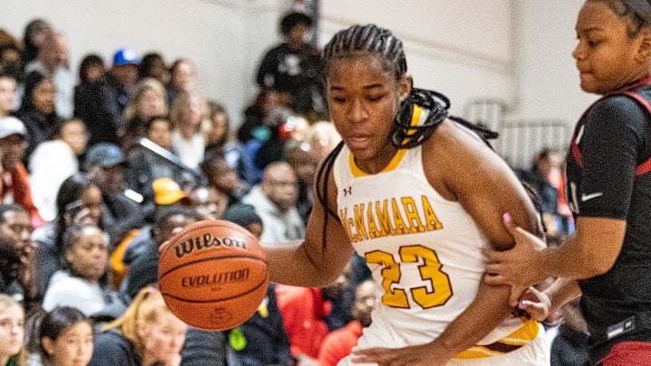 Bishop McNamara's Vanessa Harris will where her dad's No. 23 when she competes in the Capitals Classic. Greg Harris played for the Capital All-Stars in 1996. Bishop McNamara's Vanessa Harris will where her dad's No. 23 when she competes in the Capitals Classic. Greg Harris played for the Capital All-Stars in 1996.