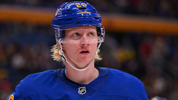 Buffalo Sabres captain Rasmus Dahlin Buffalo Sabres captain Rasmus Dahlin