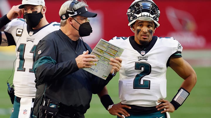 Doug Pederson, Jalen Hurts, Philadelphia Eagles