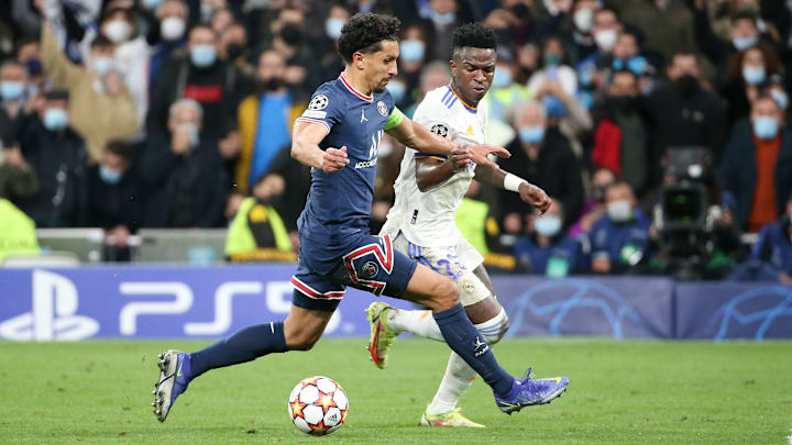 Companheiros na seleção, Marquinhos e Vini Jr desta vez estarão em lados opostos