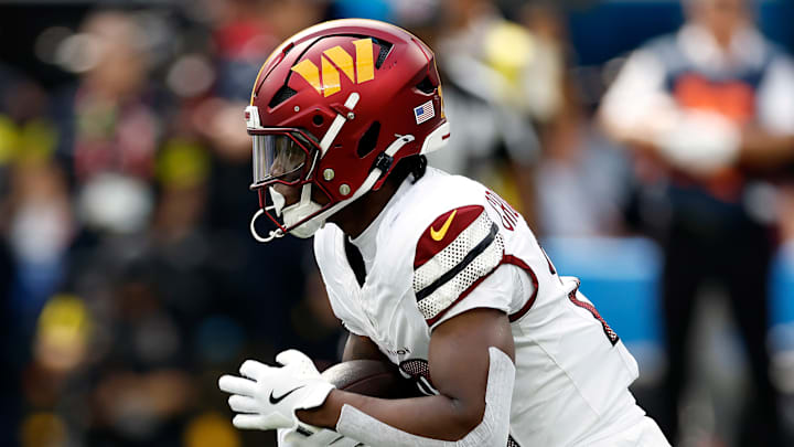 Washington Commanders running back Jacory Croskey-Merritt