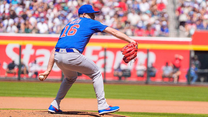 Mar 30, 2025; Phoenix, Arizona, USA; Chicago Cubs pitcher Matthew Boyd (16) on the mound in the second inning against the Arizona Diamondbacks at Chase Field. 