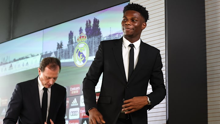 Tchouaméni fue presentado por el Real Madrid este martes tras descartar al PSG
