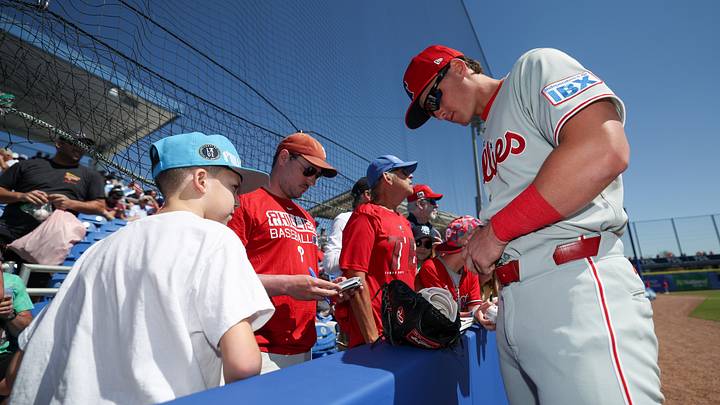 Philadelphia Phillies infielder Aidan Miller. Philadelphia Phillies infielder Aidan Miller.