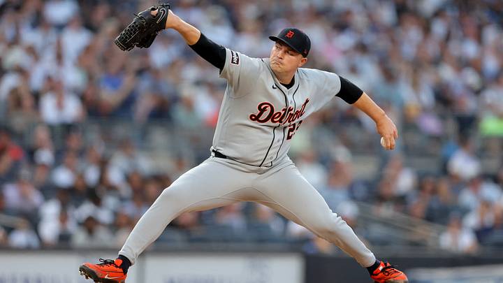 Detroit Tigers starting pitcher Tarik Skubal (29) pitches against the New York Yankees during the second inning at Yankee Stadium. Mandatory Credit: Brad Penner-Imagn Images Detroit Tigers starting pitcher Tarik Skubal (29) pitches against the New York Yankees during the second inning at Yankee Stadium. Mandatory Credit: Brad Penner-Imagn Images