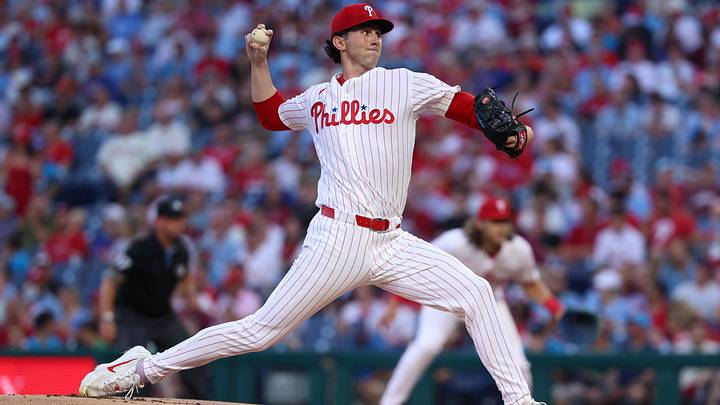 Aug 5, 2026; Philadelphia, Pennsylvania, USA; Philadelphia Phillies pitcher Andrew Painter (24) throws a pitch during the first inning against the Washington Nationals at Citizens Bank Park. Mandatory Credit: Bill Streicher-Imagn Images Aug 5, 2026; Philadelphia, Pennsylvania, USA; Philadelphia Phillies pitcher Andrew Painter (24) throws a pitch during the first inning against the Washington Nationals at Citizens Bank Park. Mandatory Credit: Bill Streicher-Imagn Images