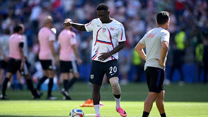 Soccer Football - FIFA World Cup 2026 - Round of 16 - United States v Belgium - Seattle Stadium, Seattle, Washington, U.S. - July 6, 2026 Folarin Balogun of the U.S. during the warm up before the match IMAGN IMAGES via Reuters/Troy Wayrynen Soccer Football - FIFA World Cup 2026 - Round of 16 - United States v Belgium - Seattle Stadium, Seattle, Washington, U.S. - July 6, 2026 Folarin Balogun of the U.S. during the warm up before the match IMAGN IMAGES via Reuters/Troy Wayrynen