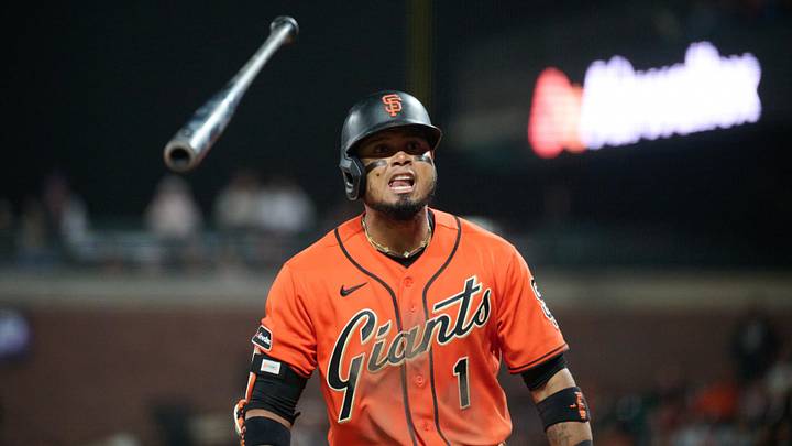 San Francisco Giants infielder Luis Arraez Mandatory Credit: Robert Edwards-Imagn Images San Francisco Giants infielder Luis Arraez Mandatory Credit: Robert Edwards-Imagn Images