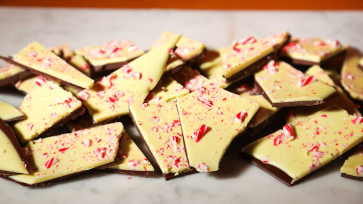 Peppermint bark is both elegant and fun.