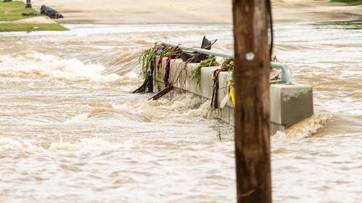 Record-breaking flooding hit Bell Street after 14 inches of rainfall in San Angelo on Friday, July 4, 2025.