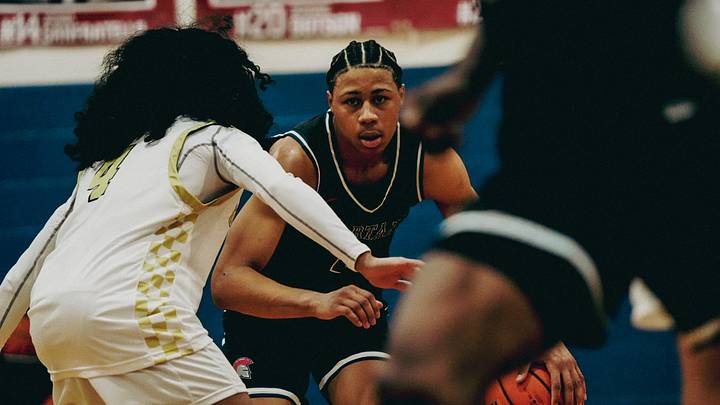 Tennessee Collegiate Academy’s Mason Williams (2) looks to make a move against Utah Prep’s Jaxon Prince (4) during a EYBL Scholastic League game on Jan. 3, 2026 at Tipton Rosemark Academy in Millington, Tenn.