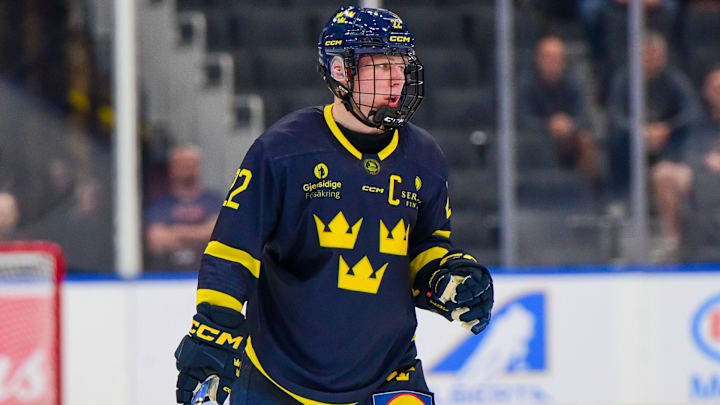 Detroit Red Wings prospect Eddie Genborg could be the power forward the team has been looking for. Detroit Red Wings prospect Eddie Genborg could be the power forward the team has been looking for.