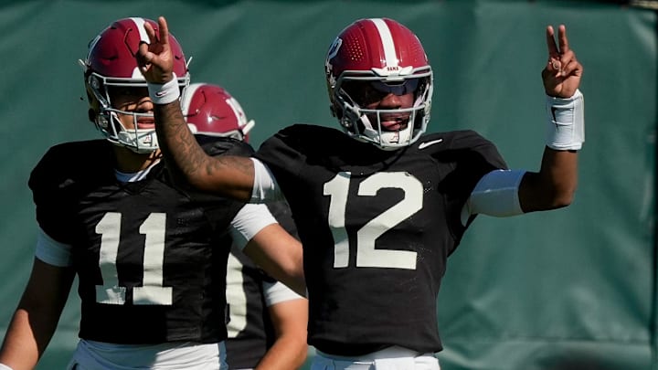 The Alabama Crimson Tide looks likely to choose Keelon Russell as the starting quarterback in 2026 after A-Day