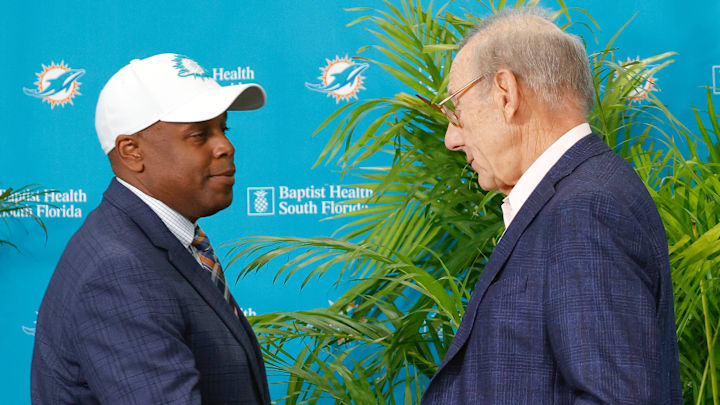 Chris Grier has restructured five contracts as of Monday night putting the Dolphins under the salary cap number of $255.4 million well in advance of Wednesday's 4 p.m. deadline. It means that Stephen Ross will write big checks to players as signing bonuses.