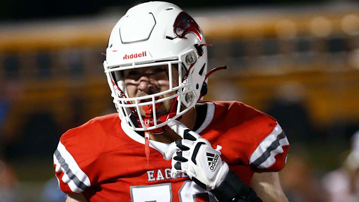 Nixa's Jackson Cantwell seen here against Webb City on August 25, 2023. Nixa's Jackson Cantwell seen here against Webb City on August 25, 2023.