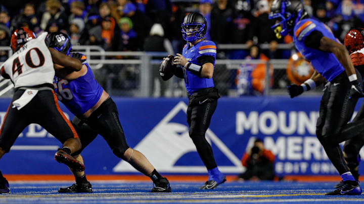 Boise State Broncos quarterback Maddux Madsen.