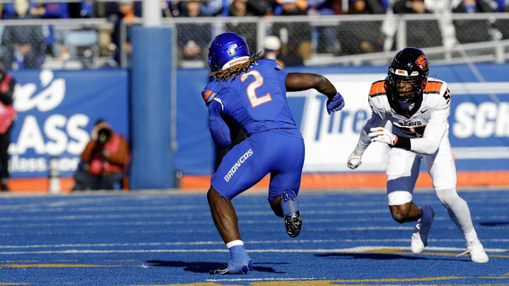 Boise State Broncos running back Ashton Jeanty (2) during the second quarter against the Oregon State Beavers