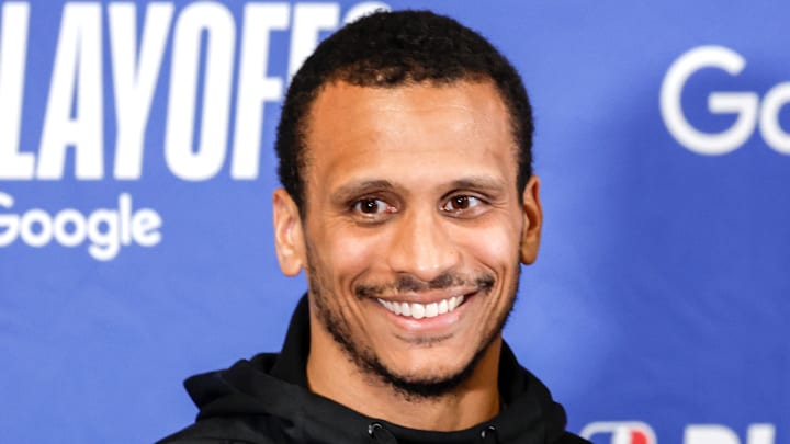 Boston Celtics head coach Joe Mazzulla, KJ Martin.