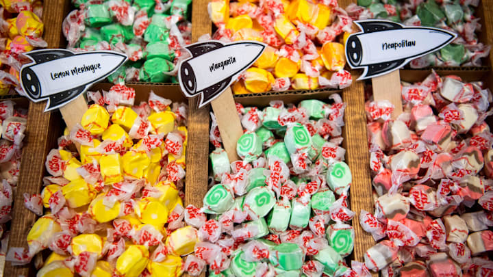 Taffy for sale at Rocket Fizz soda pop and candy shop now open in downtown Knoxville's Market Square on Thursday, Sept. 23, 2021.

Kns Rocket Fizz Bp 11