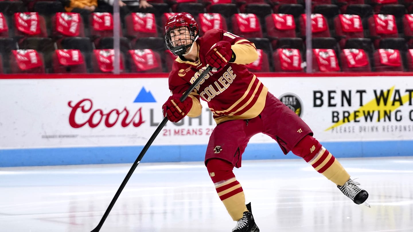 No. 10 Boston College Men's Hockey Suffers Road Loss to Boston University