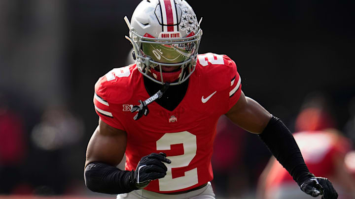 Buckeyes defensive back Caleb Downs could be a player John Harbaugh could build his defense around.