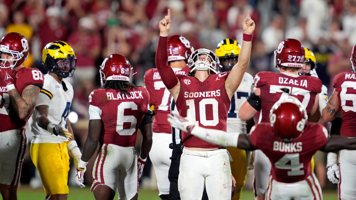 Kickoff Time Set for Oklahoma's Week 2 Showdown With Michigan