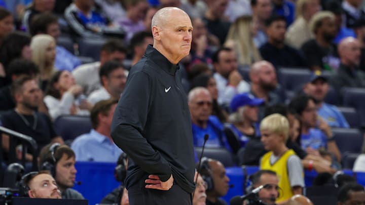 Nov 13, 2024; Orlando, Florida, USA; Indiana Pacers head coach Rick Carlisle looks on during the second quarter against the Orlando Magic at Kia Center. Mandatory Credit: Mike Watters-Imagn Images