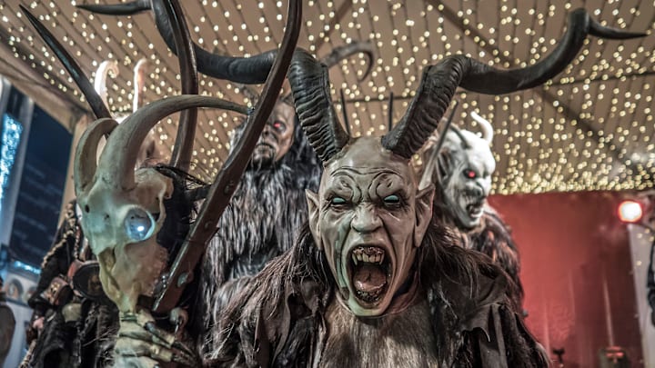 Crom Dubh na Nollaig looks incredibly similar to Krampus, pictured here.