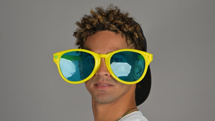 Feb 19, 2026; Peoria, AZ, USA;  Seattle Mariners pitcher Blas Castano (62) during spring training photo day in Peoria, AZ. Mandatory Credit: Jayne Kamin-Oncea-Imagn Images
