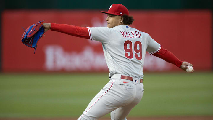 Philadelphia Phillies starting pitcher Taijuan Walker (99)