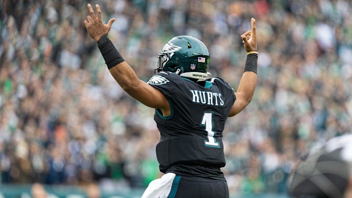 Philadelphia Eagles quarterback Jalen Hurts.