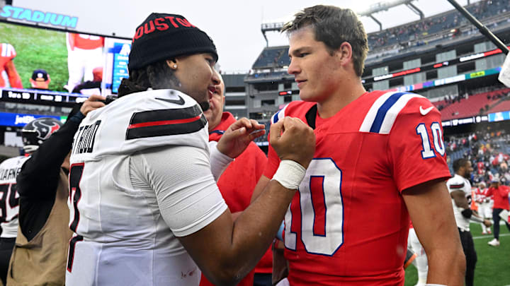 How to bet on C.J. Stroud and Drake Maye in the Divisional Round of the NFL Playoffs.