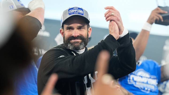 Duke head coach Manny Diaz won an ACC title and could be a key candidate to move up further in the Power 4 ranks. Duke head coach Manny Diaz won an ACC title and could be a key candidate to move up further in the Power 4 ranks.