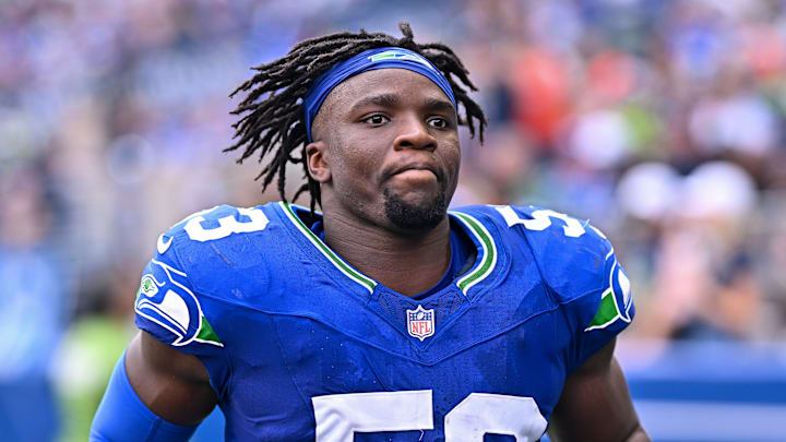 Boye Mafe of the Seattle Seahawks