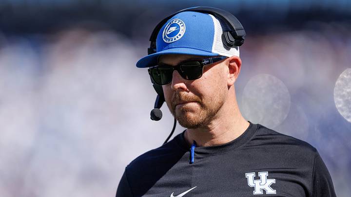 Sep 26, 2026; Lexington, Kentucky, USA; Kentucky Wildcats head coach Will Stein looks on during the third quarter against the South Alabama Jaguars at Kroger Field. Mandatory Credit: Jordan Prather-Imagn Images Sep 26, 2026; Lexington, Kentucky, USA; Kentucky Wildcats head coach Will Stein looks on during the third quarter against the South Alabama Jaguars at Kroger Field. Mandatory Credit: Jordan Prather-Imagn Images