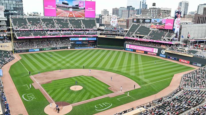 Jun 7, 2026; Minneapolis, Minnesota, USA; A general view of Target Field during the fourth inning between the Minnesota Twins and the Kansas City Royals. Mandatory Credit: Jeffrey Becker-Imagn Images Jun 7, 2026; Minneapolis, Minnesota, USA; A general view of Target Field during the fourth inning between the Minnesota Twins and the Kansas City Royals. Mandatory Credit: Jeffrey Becker-Imagn Images