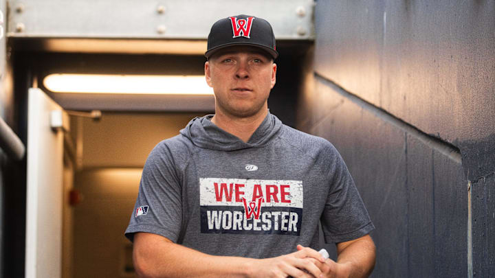 Kyle Harrison walks down the tunnel to the WooSox dugout at Polar Park on Aug. 5, 2025. On Tuesday, the left-handed pitcher headed to Boston to reportedly join the Red Sox. Kyle Harrison walks down the tunnel to the WooSox dugout at Polar Park on Aug. 5, 2025. On Tuesday, the left-handed pitcher headed to Boston to reportedly join the Red Sox.