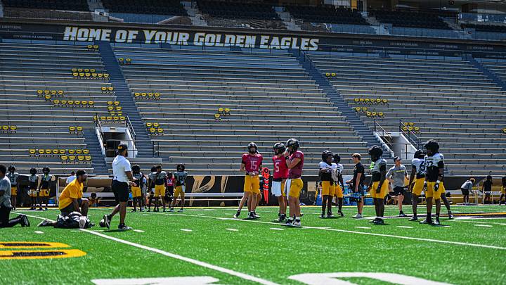 Southern Miss Football back in The Rock for Scrimmage Number One of Fall Camp. Southern Miss Football back in The Rock for Scrimmage Number One of Fall Camp.