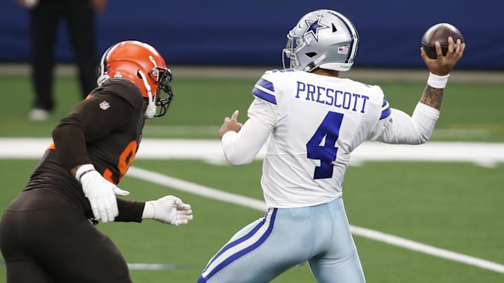 Dallas Cowboys quarterback Dak Prescott, Cleveland Browns Myles Garrett
