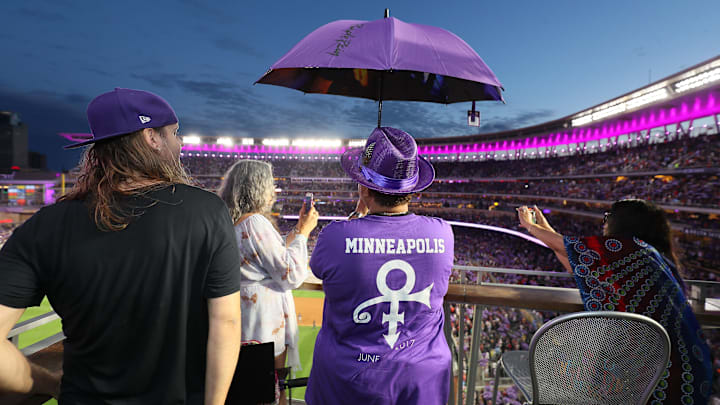 Prince's Family Help Celebrate "Prince Night" At Target Field, A Tribute To Minneapolis' Own Late