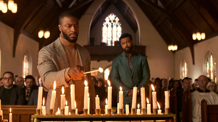 Aldis Hodge as Alex Cross, Isaiah Mustafa as John Sampson. Photo Credit: Keri Anderson/Prime Video.