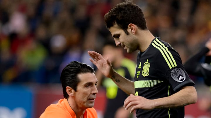 Fabregas et Buffon au Mondial 2014