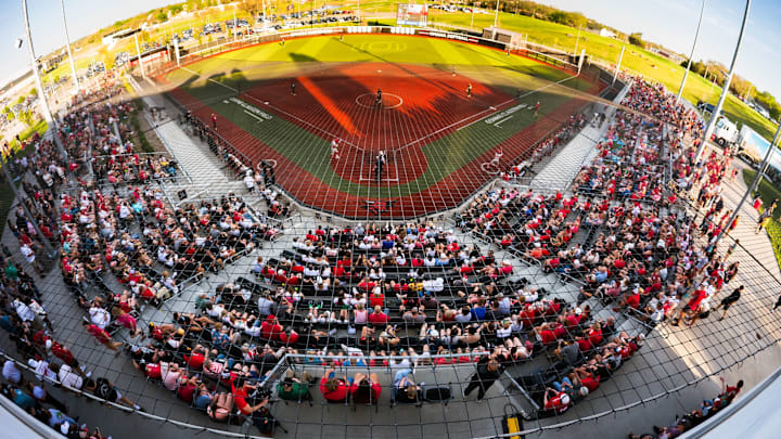 Nebraska and Omaha played in front of 2,320 fan on Tuesday, April 22, 2026.