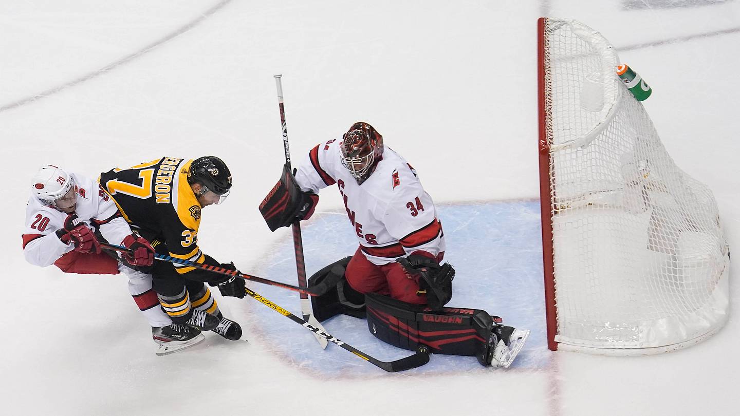 The Bruins burst the Hurricanes' bubble in 2020 during a largely forgotten series