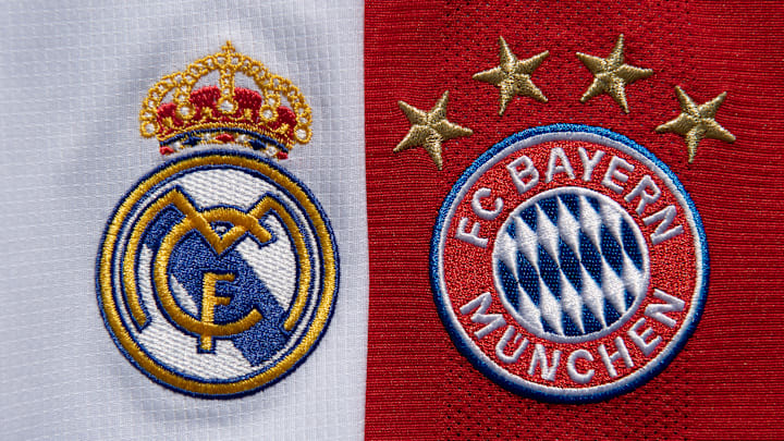 The Real Madrid and FC Bayern Munich Club Badges