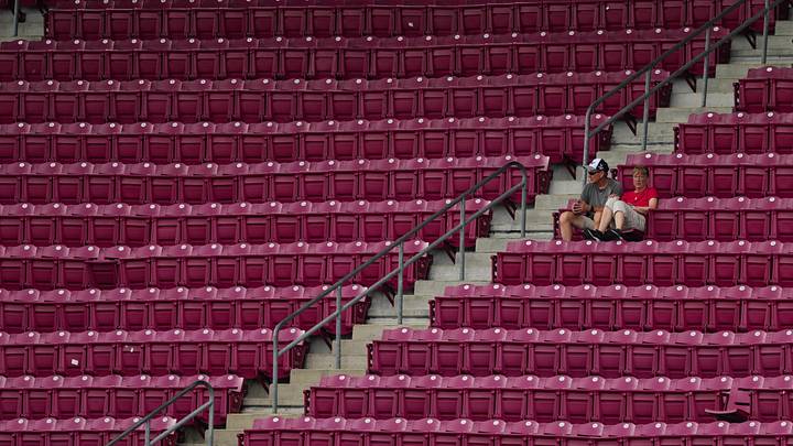Aug 6, 2026; Cincinnati, Ohio, USA; Fans watch the game between the Athletics and the Cincinnati Reds in the second inning at Great American Ball Park. Mandatory Credit: Aaron Doster-Imagn Images Aug 6, 2026; Cincinnati, Ohio, USA; Fans watch the game between the Athletics and the Cincinnati Reds in the second inning at Great American Ball Park. Mandatory Credit: Aaron Doster-Imagn Images