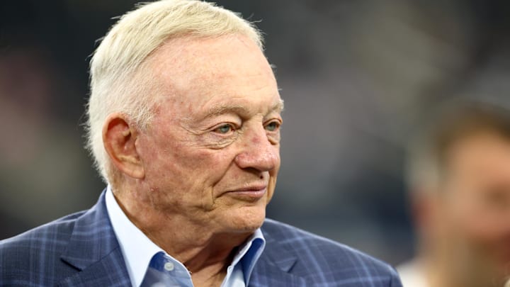  Dallas Cowboys owner Jerry Jones before the game against the Baltimore Ravens at AT&T Stadium.