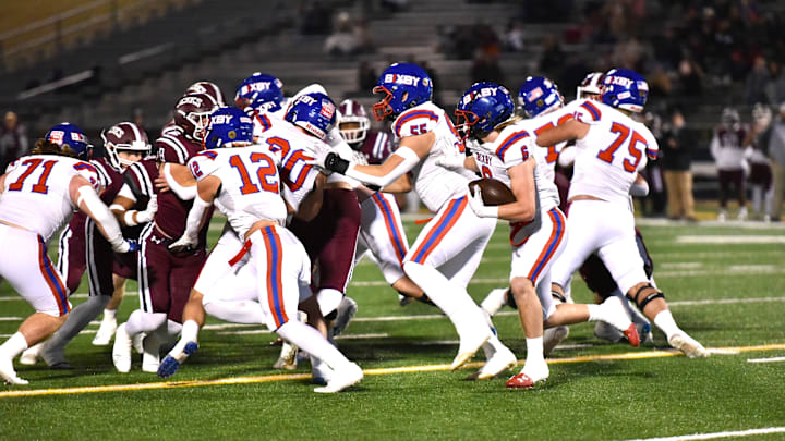Bixby defeated Jenks in the 2023 Class 6A-I state title game. Bixby defeated Jenks in the 2023 Class 6A-I state title game.
